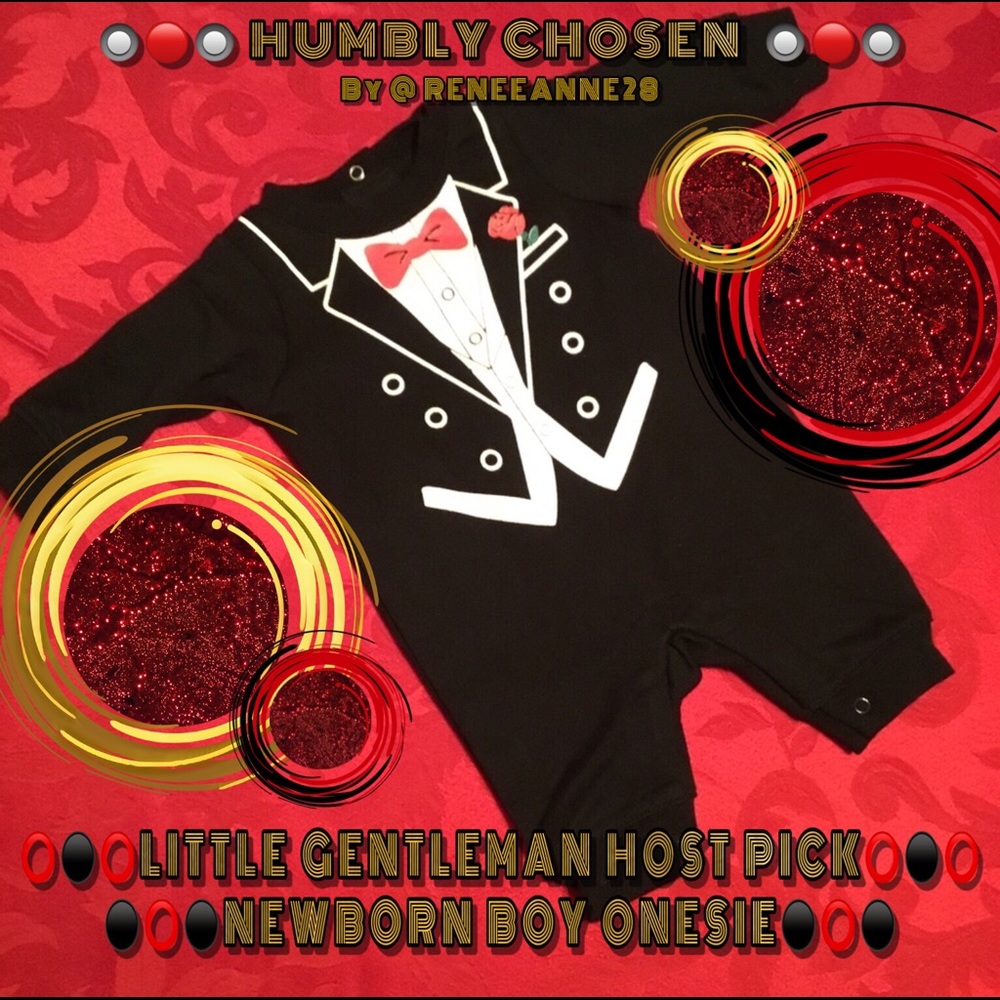 🔴⚫️⚪️ 🆕 NEWBORN BABY BOY ONESIE ⚪️⚫️🔴